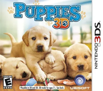 Puppies 3D (Usa) box cover front